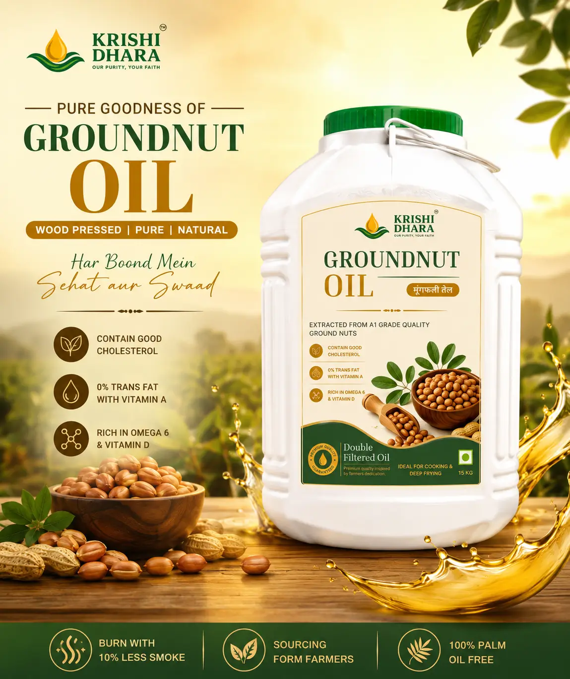 krishi dhara groundnut oil