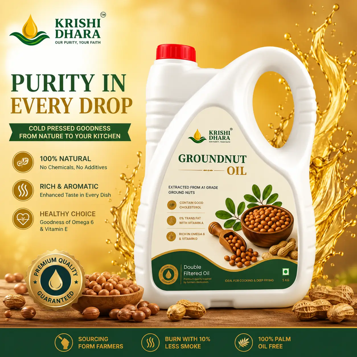 krishi dhara groundnut oil