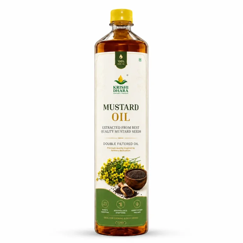 Krishi Dhara Mustard Oil 1L Bottle